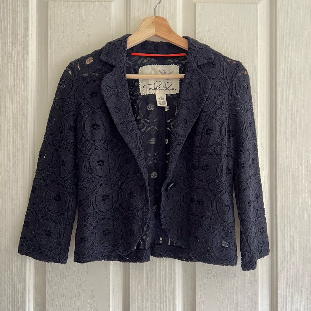Anthropologie Lace Blazer. Size 0